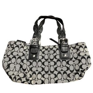 Vintage Y2K Coach Soho Satchel Shoulder Black Bag